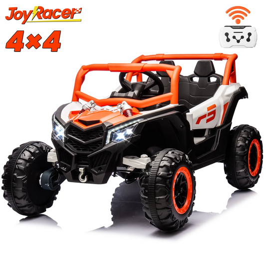 Joyracer 24V Ride on Car w/ Remote Control, 4WD Powered Electric Off-Road UTV with 4*200W Motors 3-8years