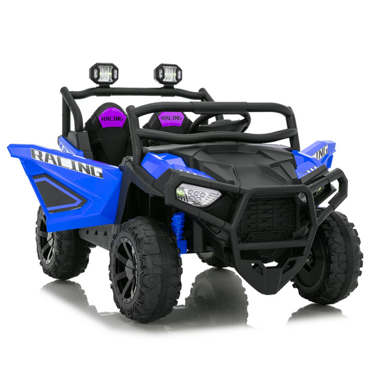 Joyracer 800W Ride on UTV, 4WD 24 Volt Ride on Toys with Remote Control, 2-XL Seater Electric Car for Kids, Power Car Wheels with Music, Bluetooth, MP3, USB, Horn, Light