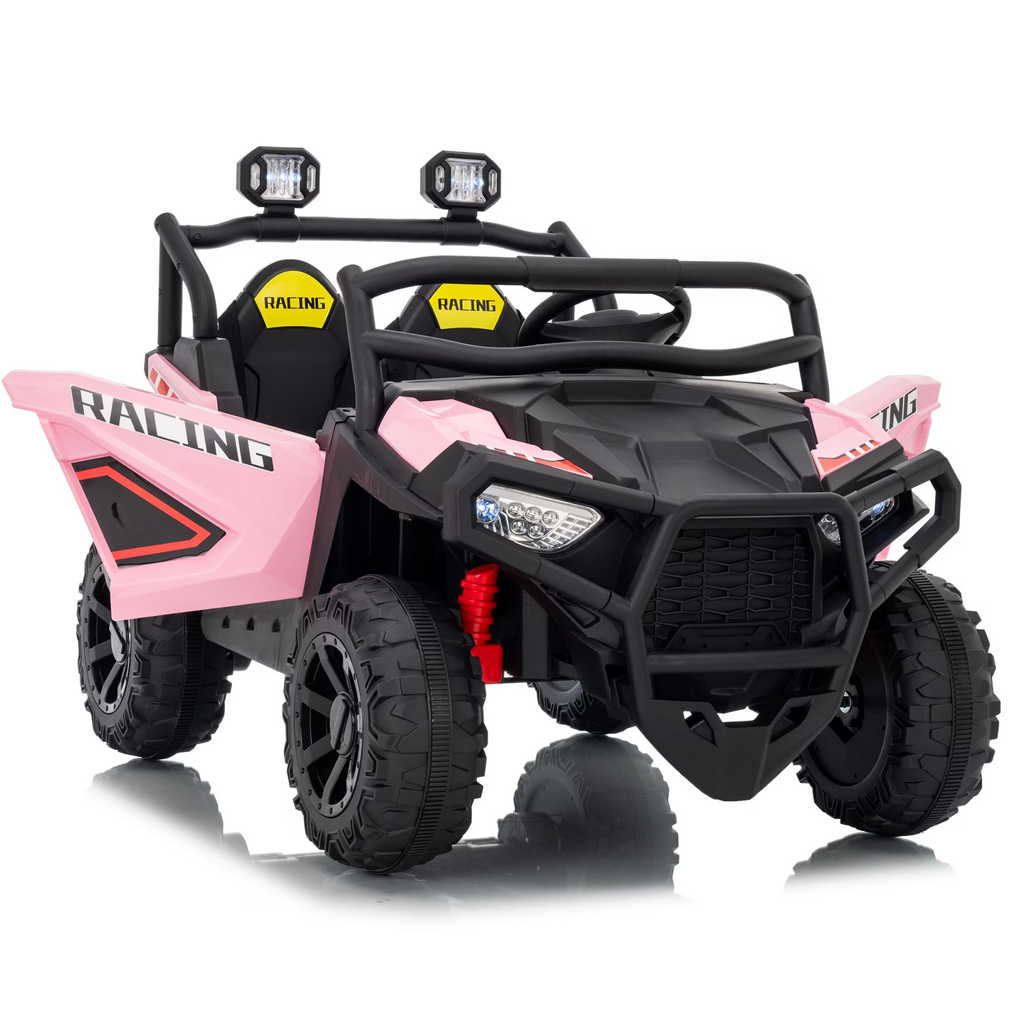 Joyracer 800W Ride on UTV, 4WD 24 Volt Ride on Toys with Remote Control, 2-XL Seater Electric Car for Kids, Power Car Wheels with Music, Bluetooth, MP3, USB, Horn, Light