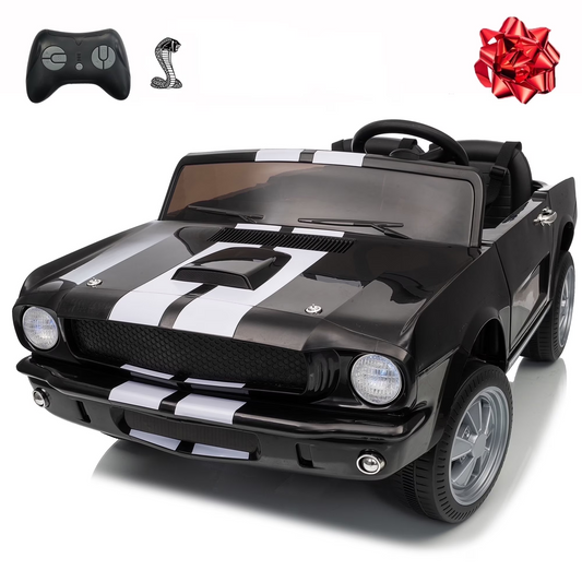 Funride Licensed Shelby 24 Volt Ride on Toys for Toddlers, 4WD Kids Ride on Cars with Remote Control, Power Car Wheels with Bluetooth Music, Toy Gift for Boys & Girls-0929