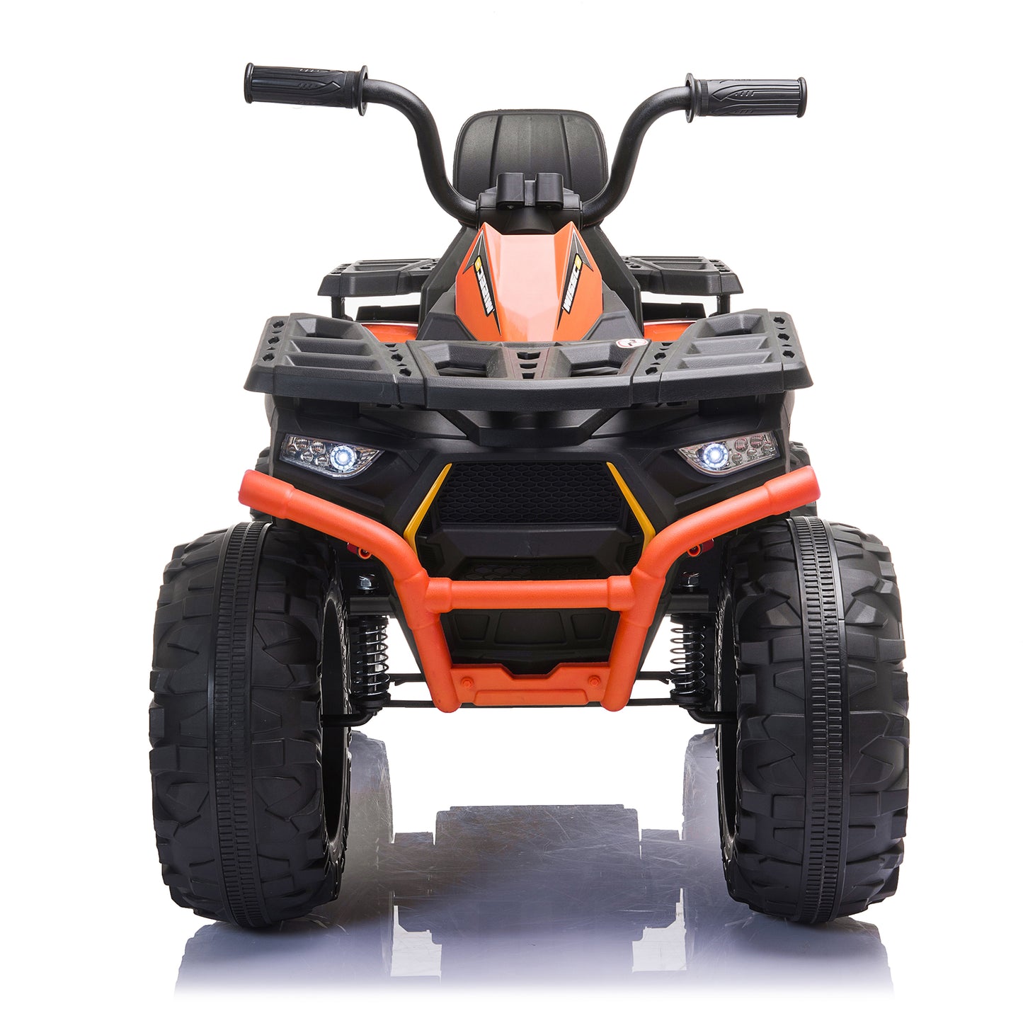 24V 4-Wheeler Quad ATV for Kids 2 Seater 400W Ride on Car w/ LED Lights MP3 Music, Pink,orange,black,red-333