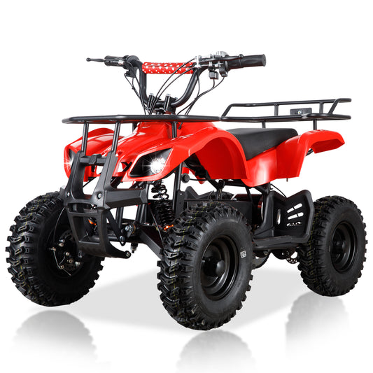 JOYRACER 36V Electric ATV Dirt Quad Electric Four-Wheeled ATV with 500W Brushless Powerful Motor Off-Road Vehicle Electric Kids ATV Ride on ATV for Big Boys Girls Ages 6+, Red