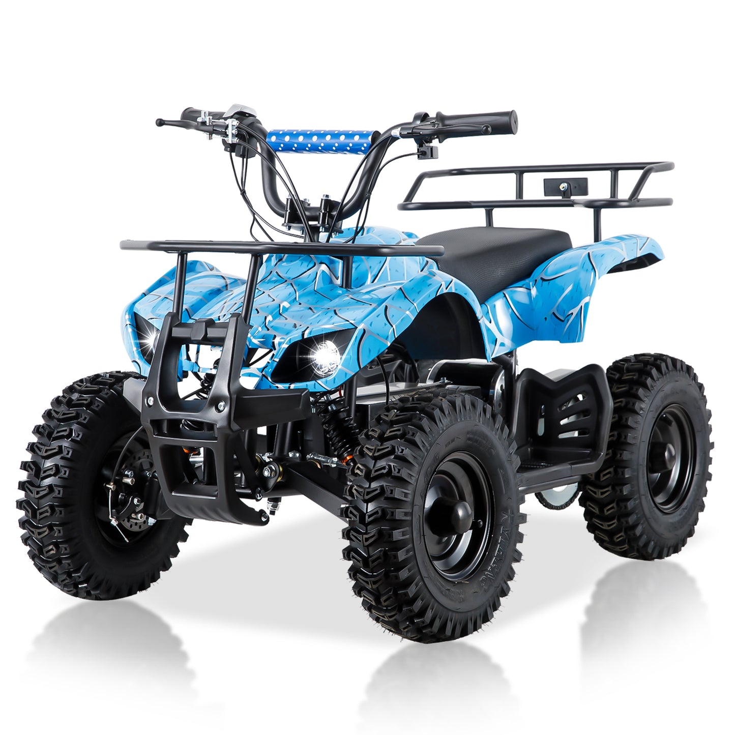 JOYRACER 36V Electric ATV Dirt Quad Electric Four-Wheeled ATV with 500W Brushless Powerful Motor Off-Road Vehicle Electric Kids ATV Ride on ATV for Big Boys Girls Ages 6+, Blue Spider