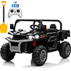 Joyracer 24V Ride on Toys with Remote Control, 4WD 2 Seater Powered Ride on Tractor w/ Trailer, Outdoor 4-Wheeler UTV Toys for Kids--xiaotu