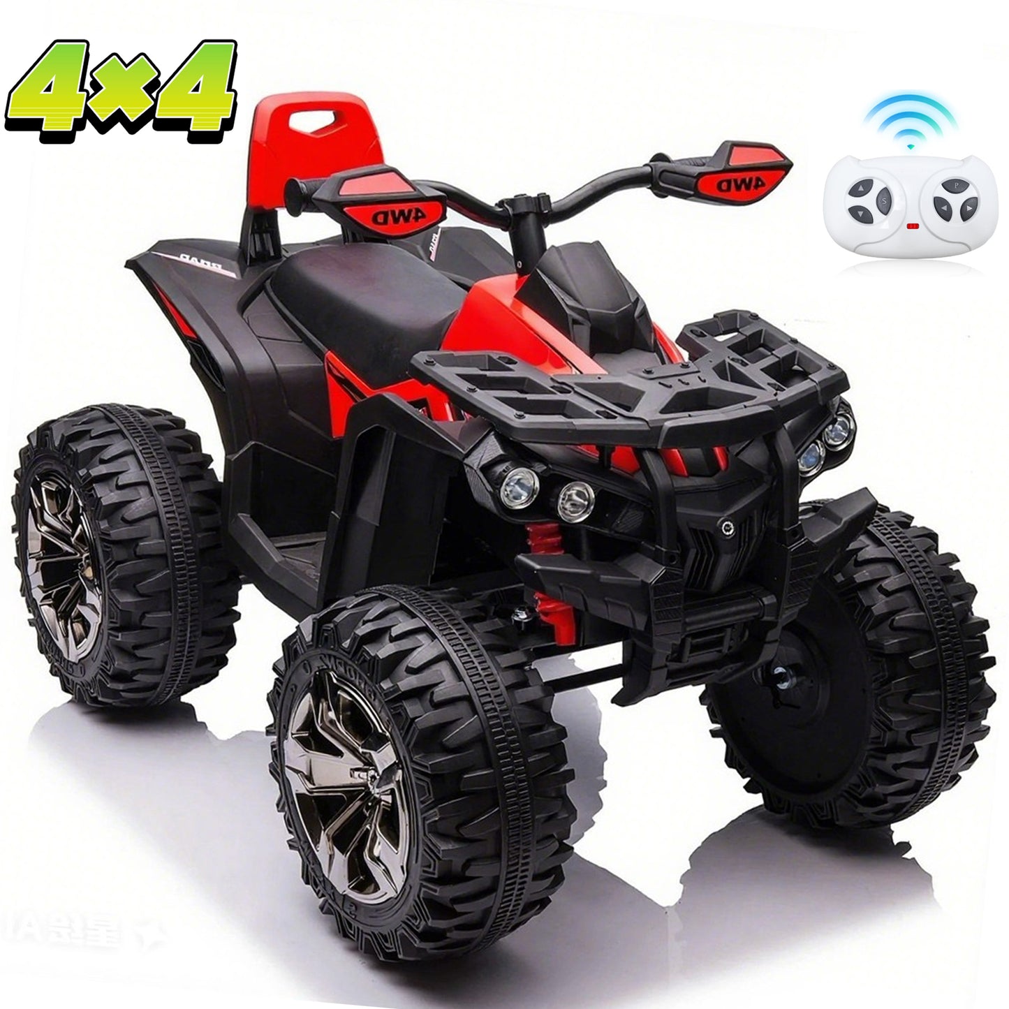 24 Volt ATV for Kids, Joyracer 4 Wheeler for Kids, 4WD Power Car Wheels with 800W Motor, Bluetooth/MP3, Horn, Music, LED for Big Kids Gift, Pink