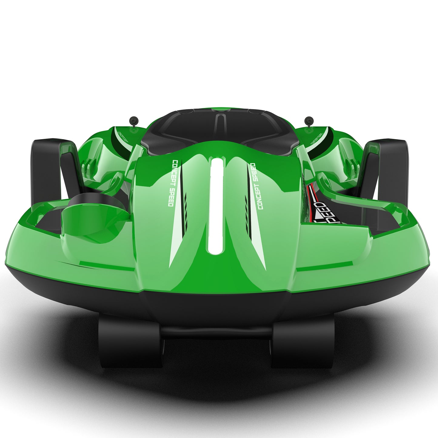 24V Ride on Toys with 200W Hub Motor Up to 7MPH, Battery Powerd Ride on Drift Car, Color Tail Spray, Accelerator Pedal, PU Tires, Gravity Steering, Bluetooth Music for Big Kids Ages 6+, Green