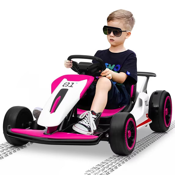 Joyracer 24V Ride on Toys Electric Go Kart for Boys Girls Age 6-12 Years Old-3888