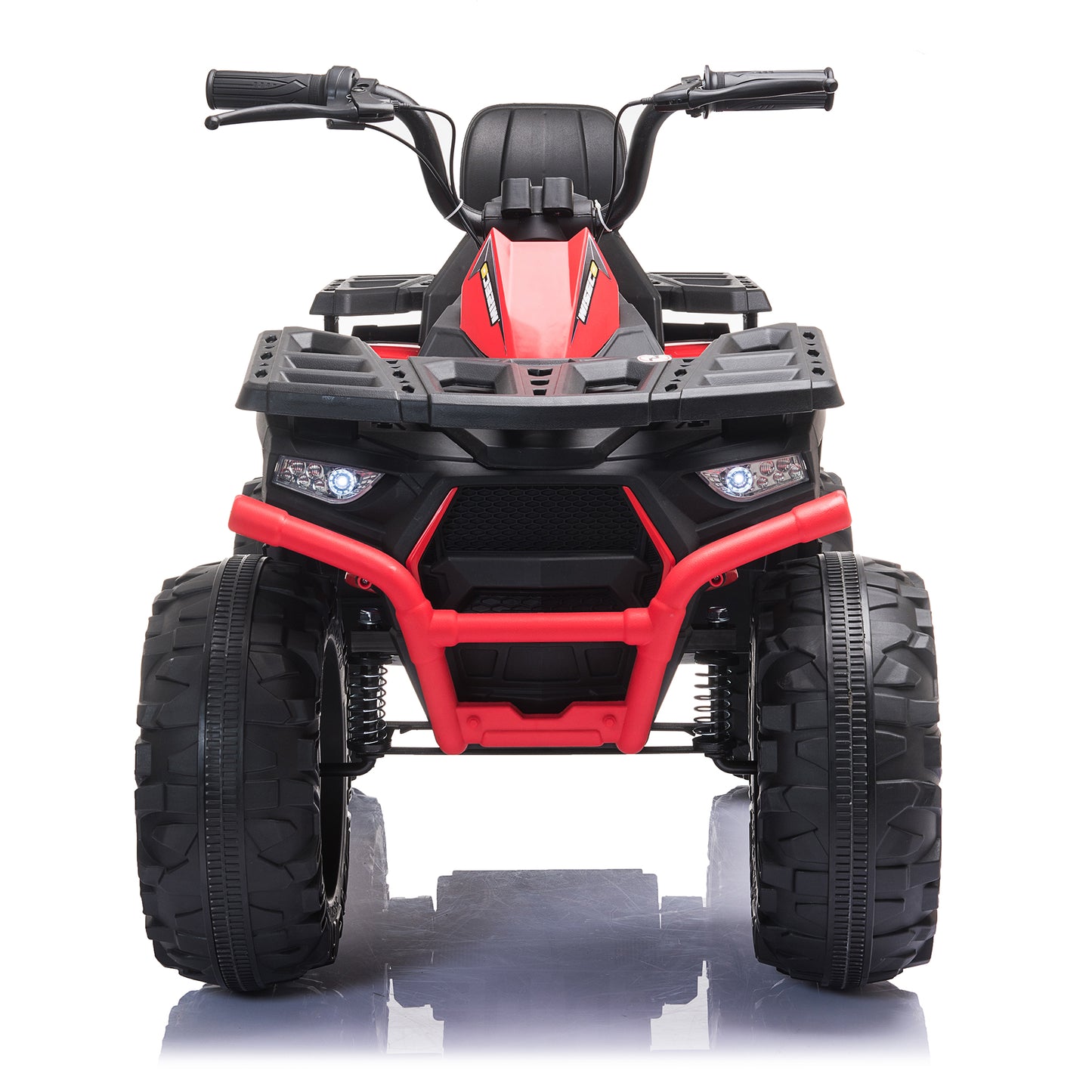 24V 4-Wheeler Quad ATV for Kids 2 Seater 400W Ride on Car w/ LED Lights MP3 Music, Pink,orange,black,red-333