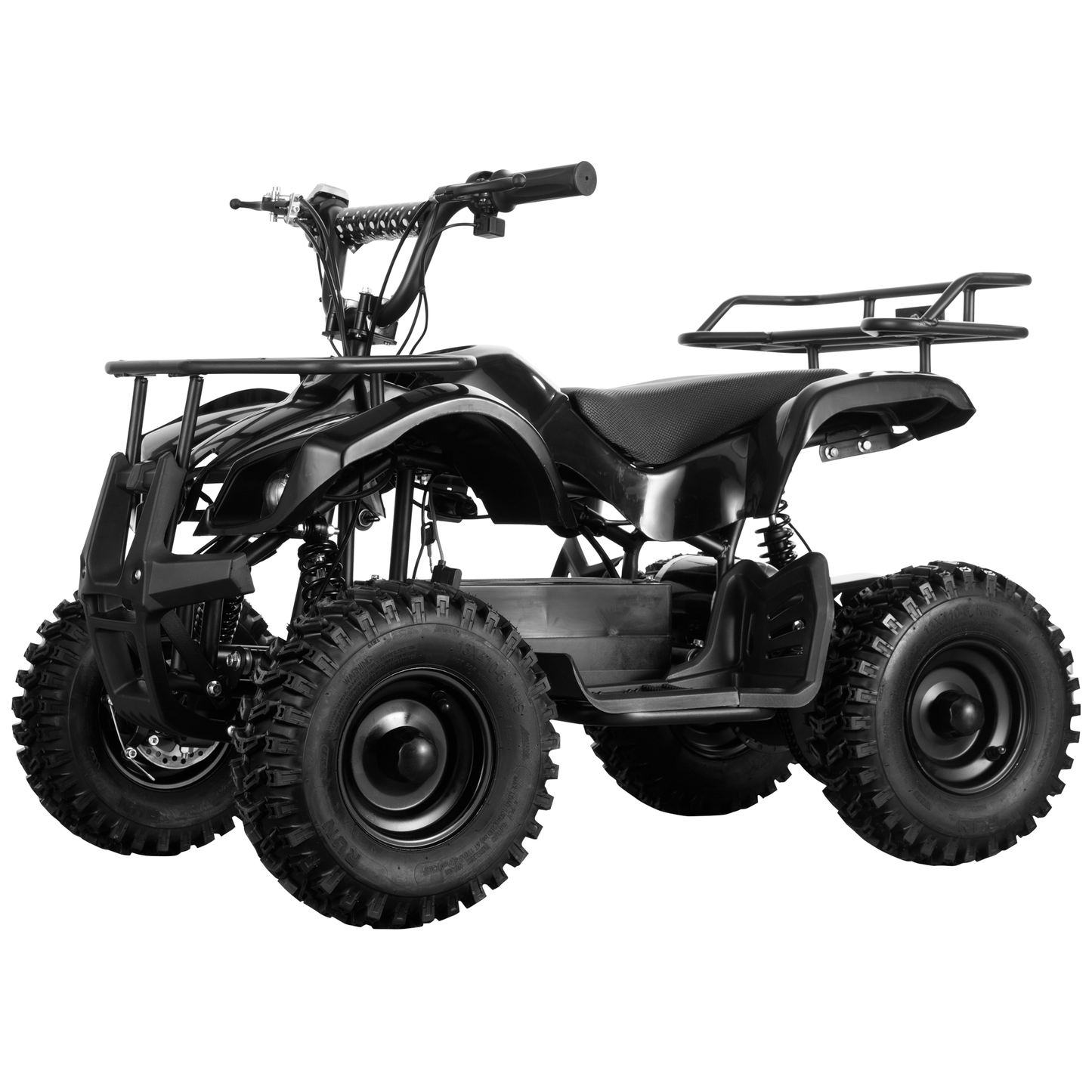 Joyracer 500W Dirt Quad - 36V Powered Ride-on, Electric 4-Wheeler for Kids Teenager, Mini ATV w/ Brush-less Motor, Hydraulic-spring Absorbers, Disc Brakes, 3 Speeds, Up to 16 mph, Black