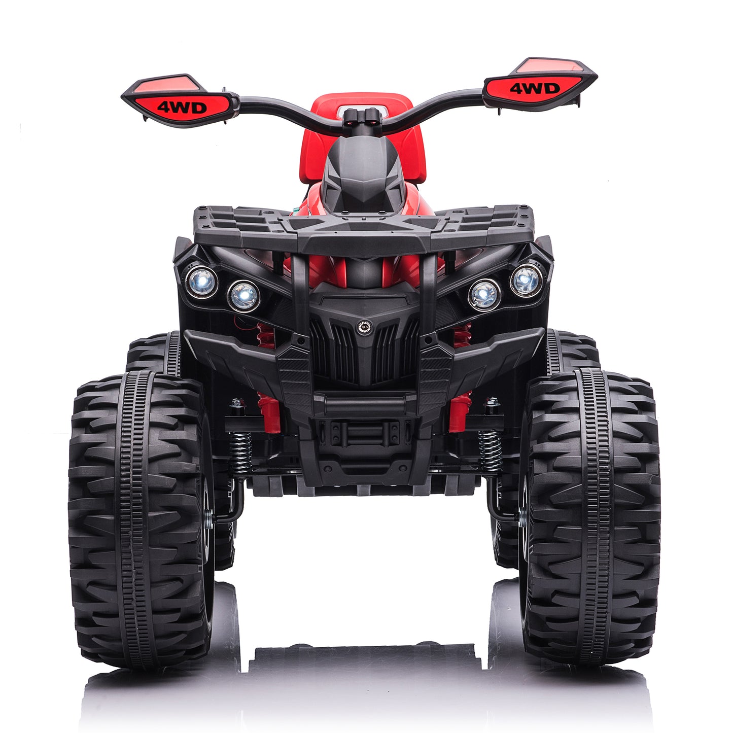 24 Volt Ride on Toys with Remote Control, 800W Kids ATV Four-Wheeler Quad Car, 2 Seater Off-Road Ride on ATV for Big Kids, Red-3288
