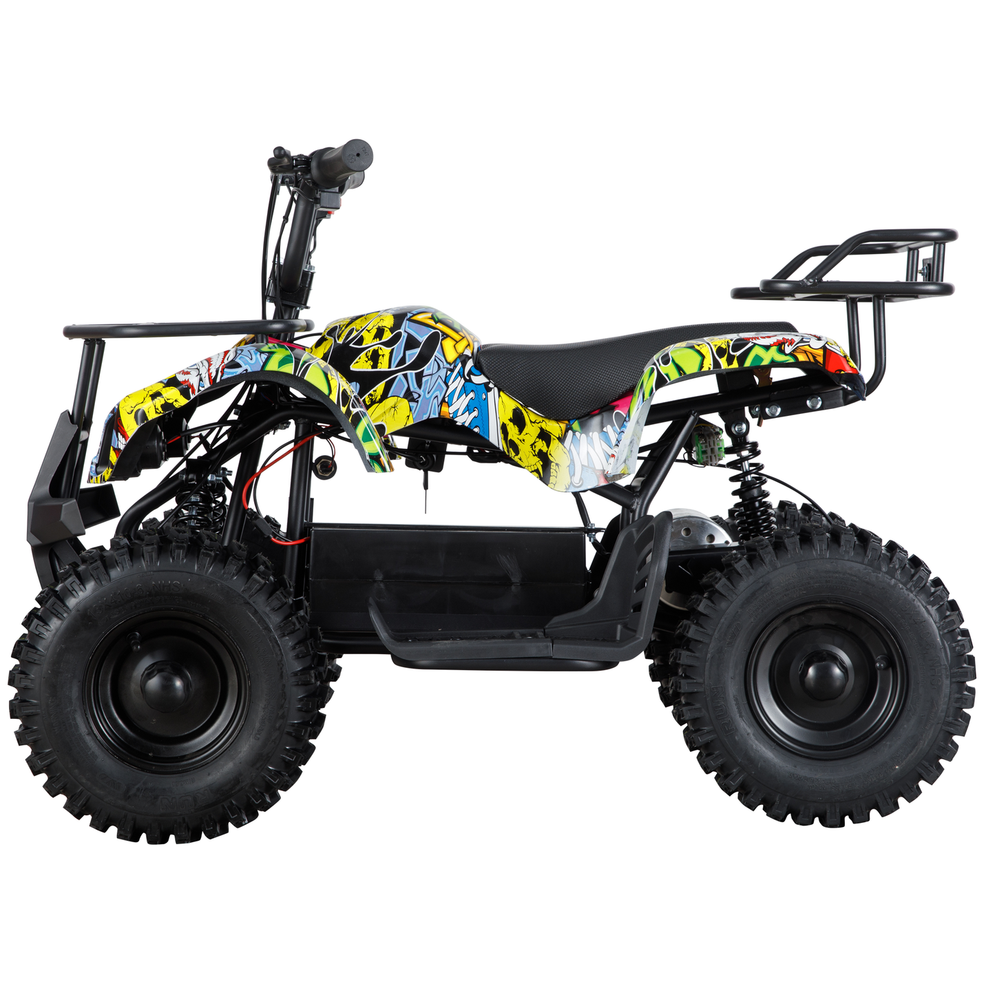 500W Dirt Quad - 36V Powered Ride ons, Up to 16 mph, Electric 4-Wheeler for Kids 6+, Yellow