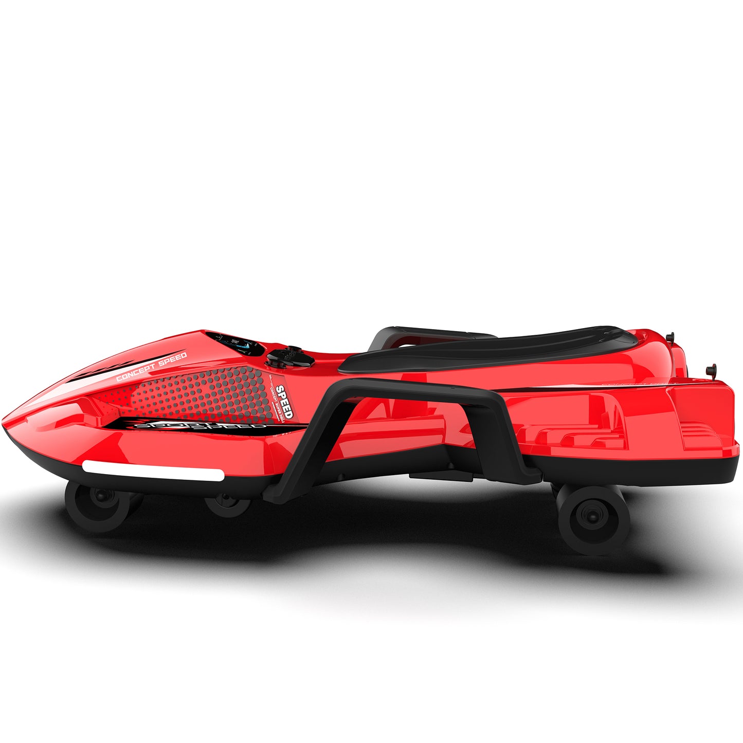 Electric Kids Ride on Toys Car, 200W Hub Motor & 24V Battery, Tail Color Spray, Up to 7MPH, Red