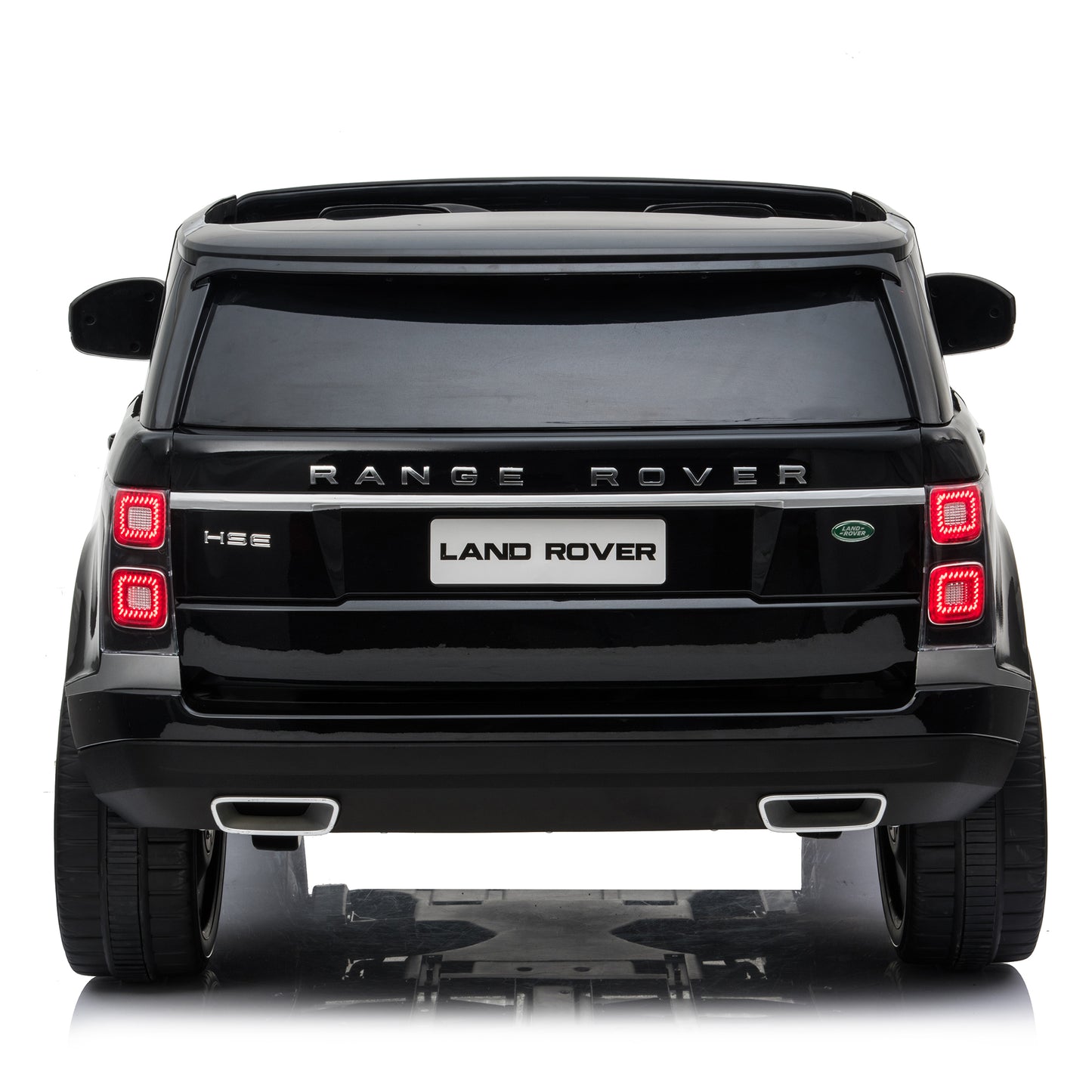 Licensed Land Rover 24V Kids Ride On Car Toy with 2 Seater & Remote Control, 2*240W Powerful Motor, 3 Speeds, Radio, Bluetooth USB MP3 Player, Black