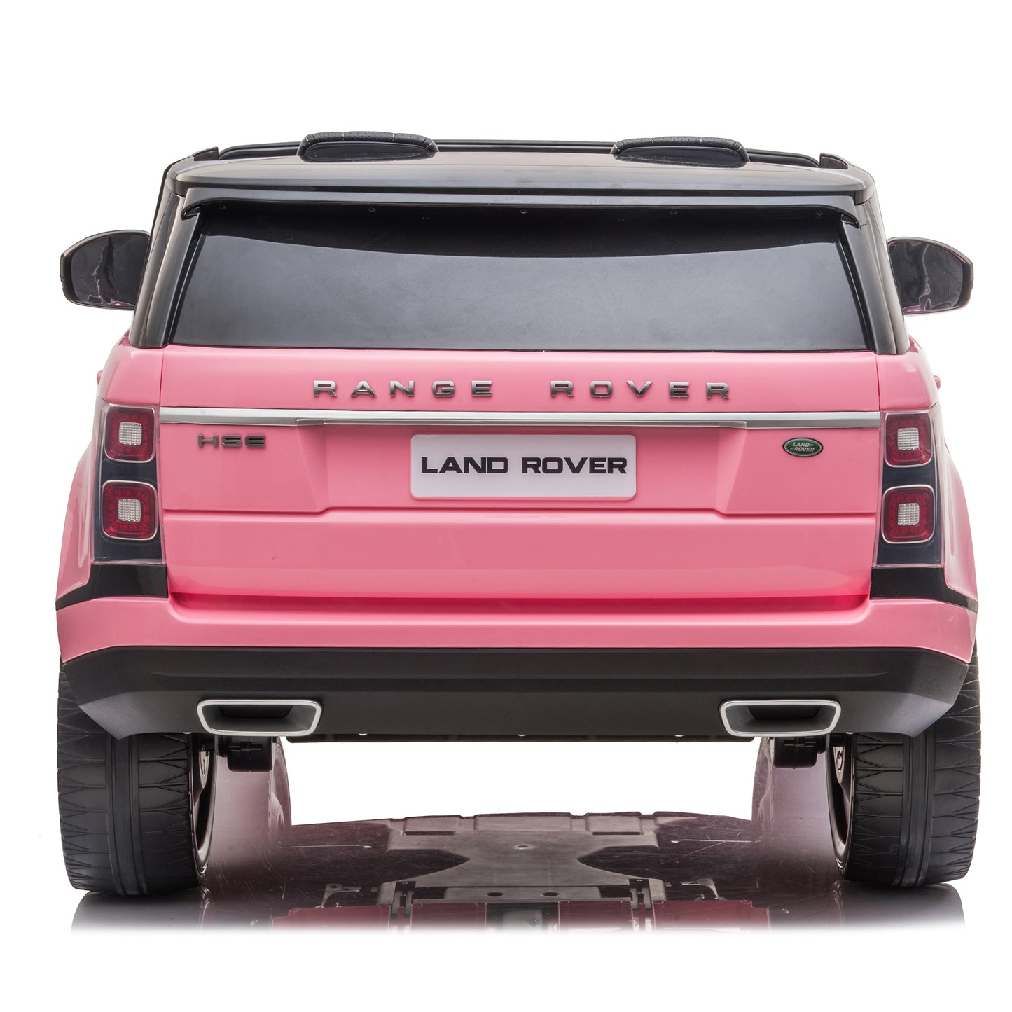 Licensed Land Rover 24V Kids Ride On Car Toy with 2 Seater & Remote Control, 2*240W Powerful Motor, 3 Speeds, Radio, Bluetooth USB MP3 Player, Pink
