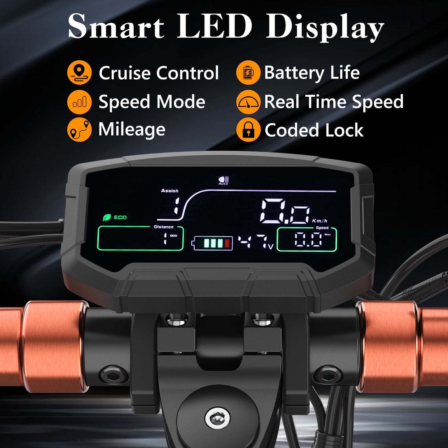 iENYRID S+ 800W Adults Electric Scooter with Removable Seat, 10" Off-road Pneumatic Tires, 3 Speeds 28 MPH Max, Folding Electric Scooter 330lbs Weight Limit Black