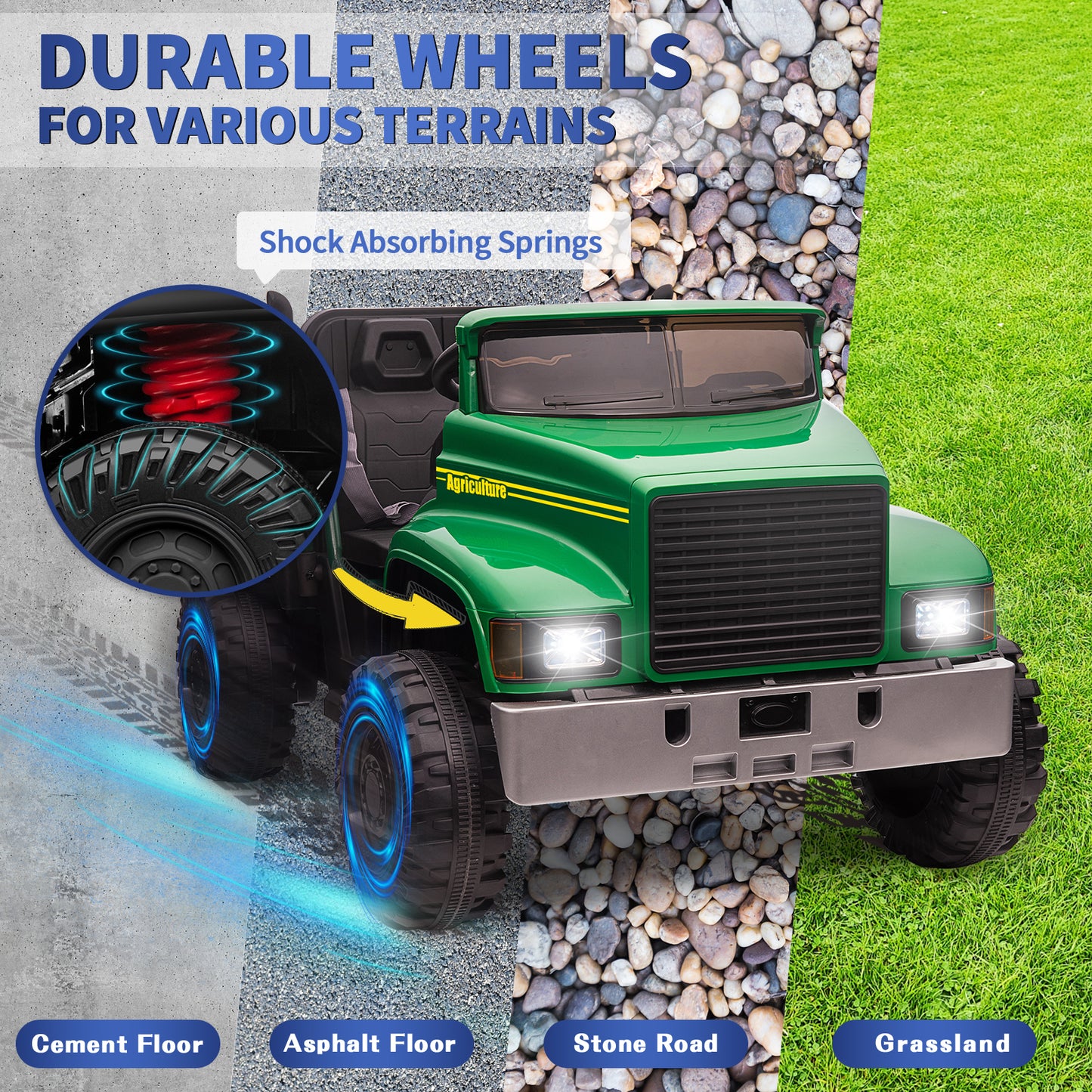 24V Kids Ride on Car Tractor with Remote Control 222