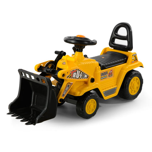Slide Car Tractor Slide Children Children's Excavator with Built-in Storage Compartment