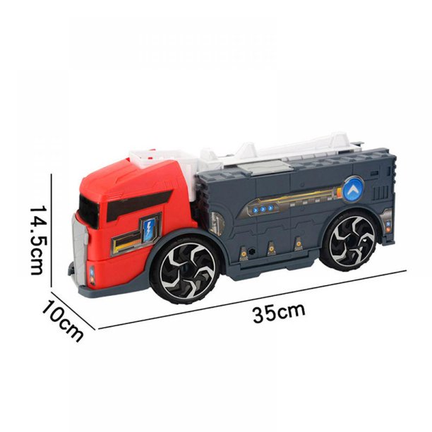 Kid Toys,Mini Truck Toy Car Model Deformation Car Combination Series Children's Toys Educational Preschool for Kids Children Party Favors Birthday Game Supplies-Fire Fighting Truck