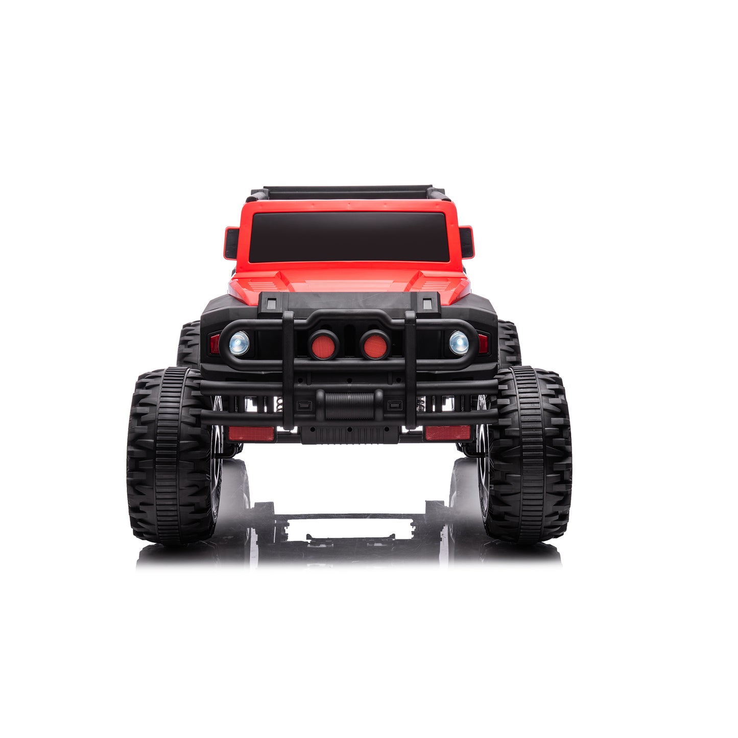 24V Kids Ride On Truck Car with Parents Remote Control, 2x200W Engine, 9AH Battery Electric Powered Ride On Toys w/ Spring Suspension, 3 Speeds, USB/MP3 Music, Story for Girls Boys, Red