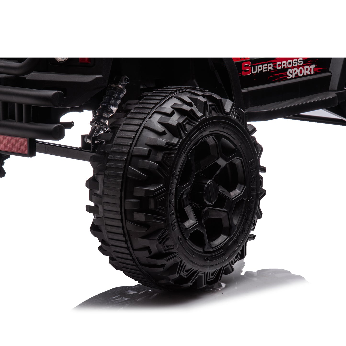 24V Kids Ride On Truck Car with Parents Remote Control, 2x200W Engine, 9AH Battery Electric Powered Ride On Toys w/ Spring Suspension, 3 Speeds, USB/MP3 Music, Story for Girls Boys, Red
