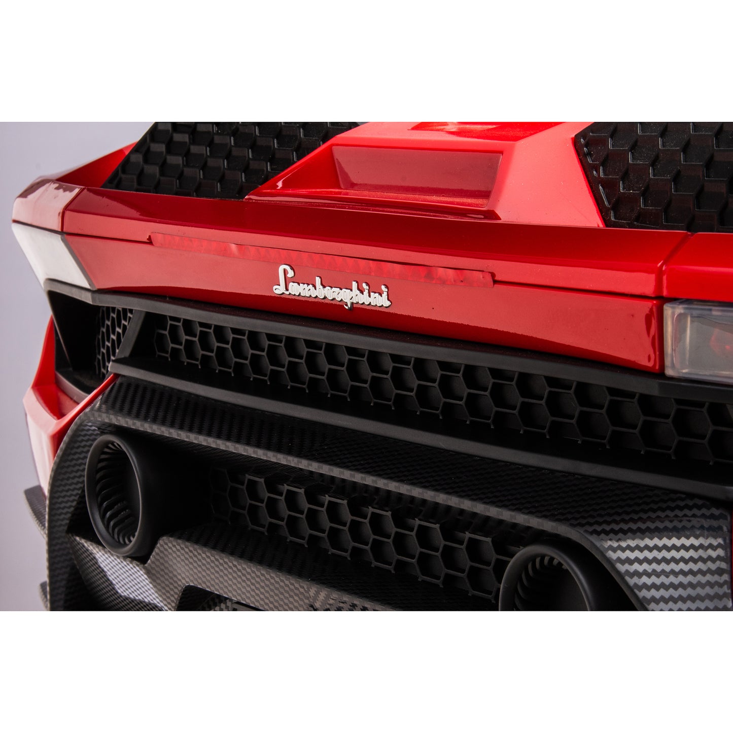 Licensed Lamborghini 4WD 24V Kids Ride on Car with Remote Control & 2 Seater, 4*40W Motor Electric Powered Ride on Toy Car w/ 3 Speeds, Spring Suspensions, LED Lights, Bluetooth USB Music, Red