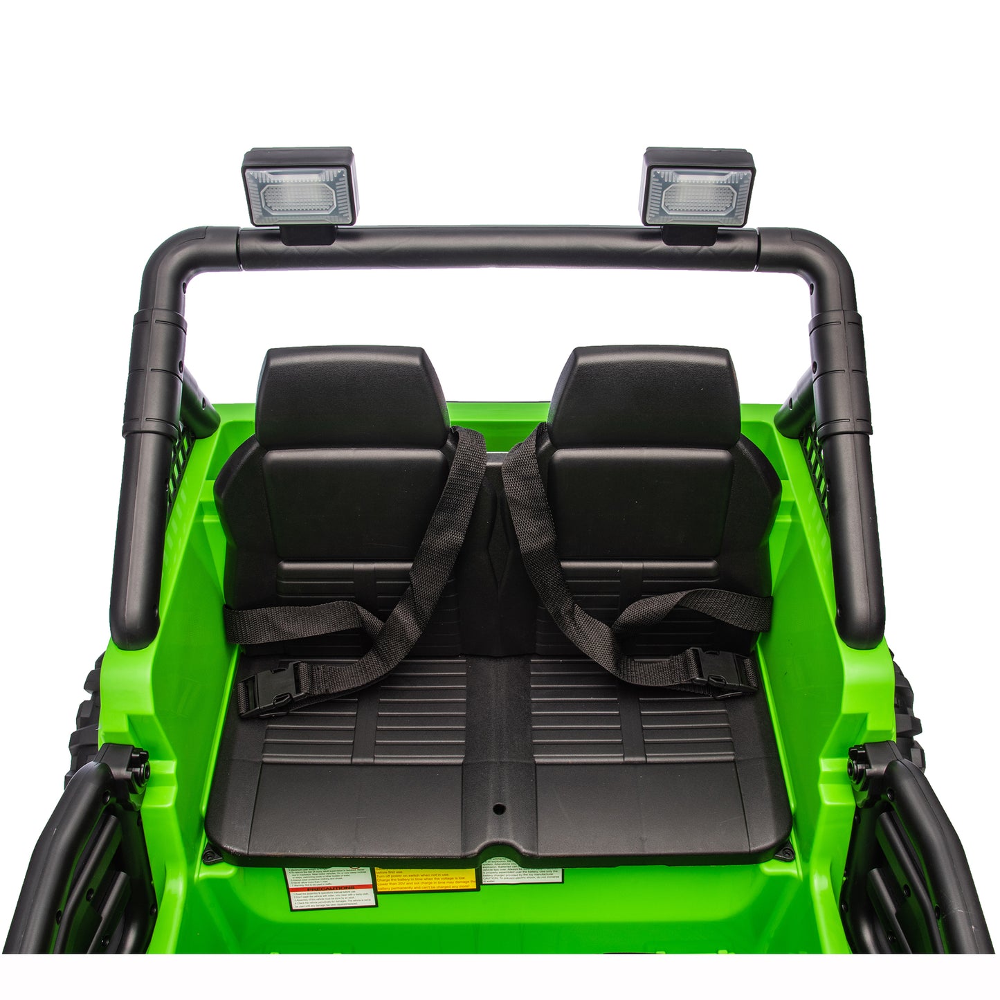 Joyracer 24V Ride on Truck Car w/ Remote, 2 Seater 4WD/2WD Switchable Electric Car for Kids, 4x100W Motor Power Four Wheels, Kids Outdoor Toys for Boys Girls, Max Speed 6Mph, Bluetooth/Music, Green--055