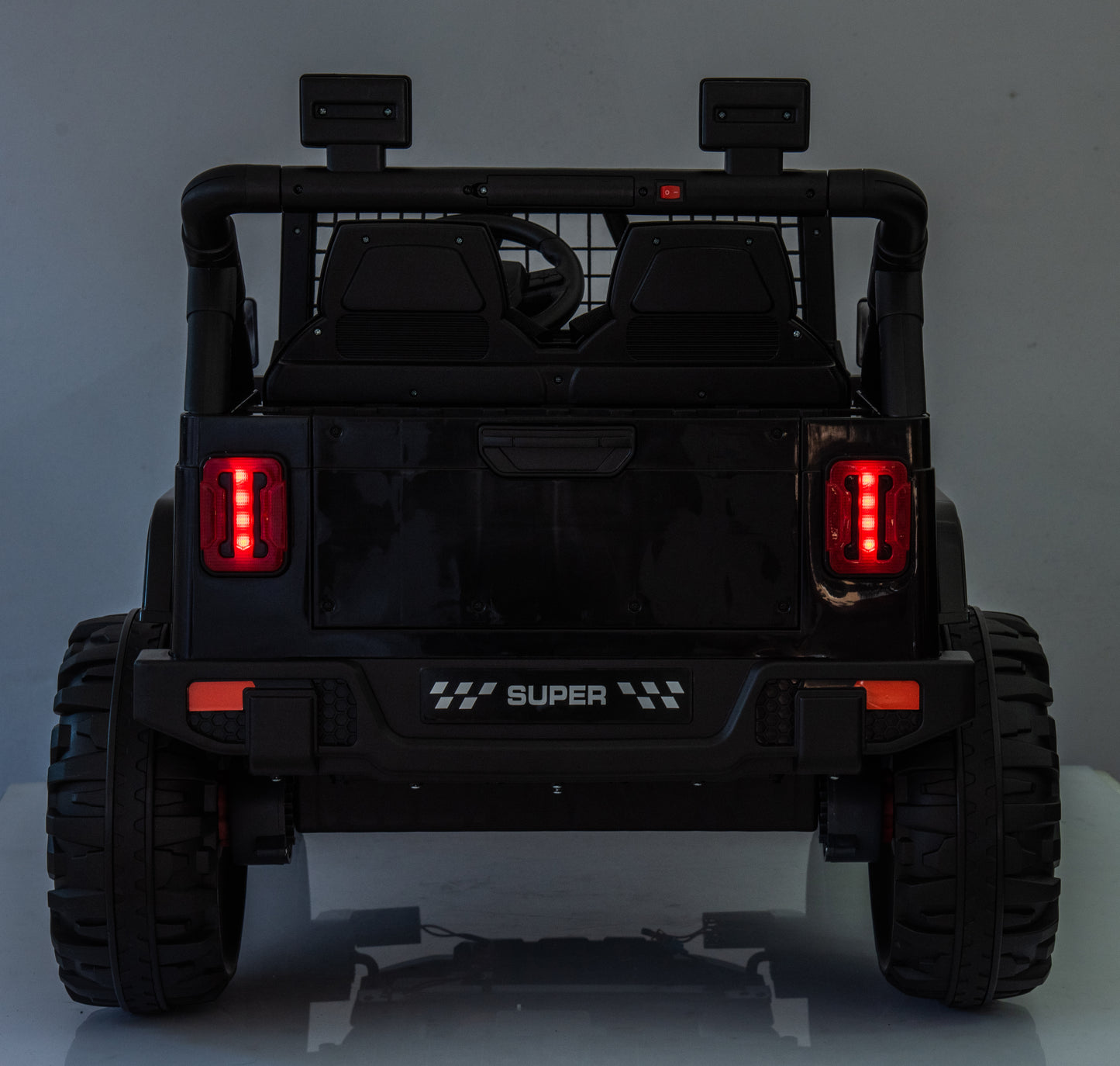 24 Volt 4WD Ride on Toys for Big Kids, 2 Seater Ride on Truck Car with Remote Control, Outdoor 4-Wheeler Toys, Bluetooth, Music, Black,Red,Pink,Green055