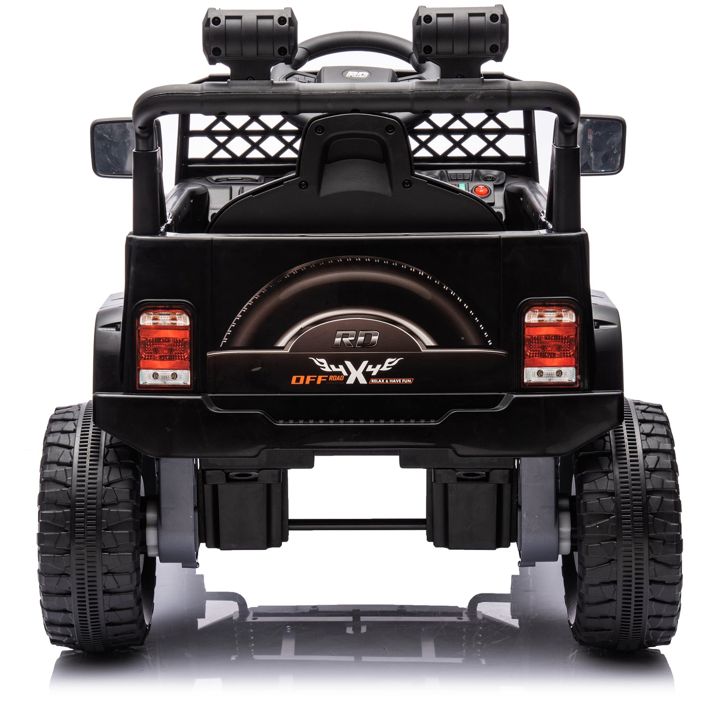 12V Ride on Toys with Remote Control, Kids Battery Car Electric Powered Ride on Car w/ 3-Speed, 4-Wheel Suspension, Music, Bluetooth, MP3, LED Lights, Large Wheels, Black