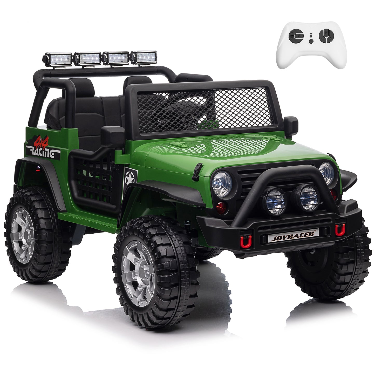 24V 2 Seater Kids Ride On Truck Car with Remote Control, 9Ah Battery Powered Electric Ride on Toys w/ 2*200W Motor, Bluetooth MP3 Music, 4 Wheels Suspension, 3 Speeds, Army Green,black,red,rose pink,pink-618