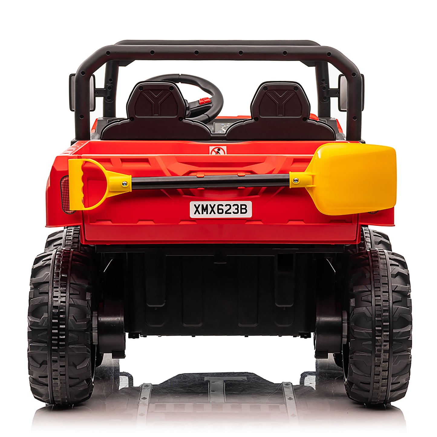 Joyracer 24V Ride on Toys, 2 Seater Ride on Dump Truck for Big Kids with Trailer Remote Control, Red-623B