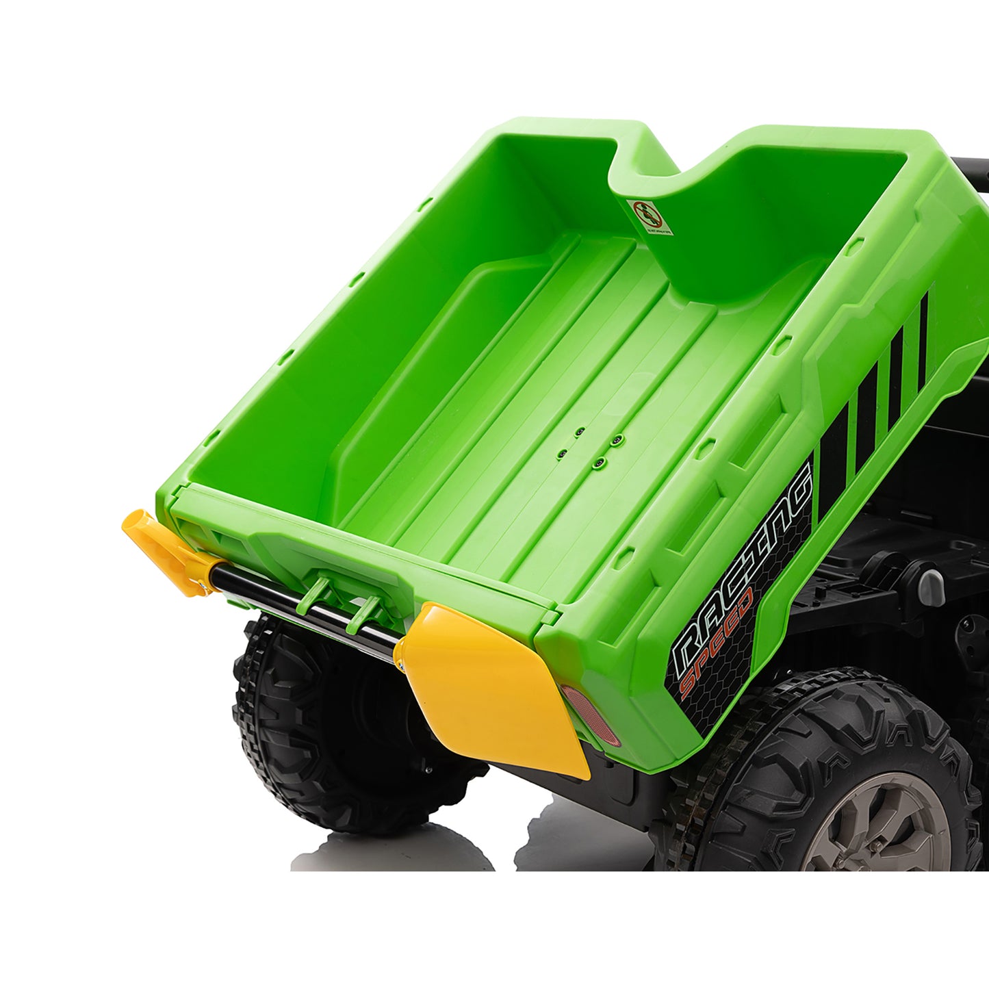 24V Kids Ride on Tractor with Remote Control, 2 Seater Ride on Truck for Kids Gift, 2x200W Motor, Electric Battery Powered Ride on Toy with Trailer & Shovel, Horn, MP3, Bluetooth Music, Green-623