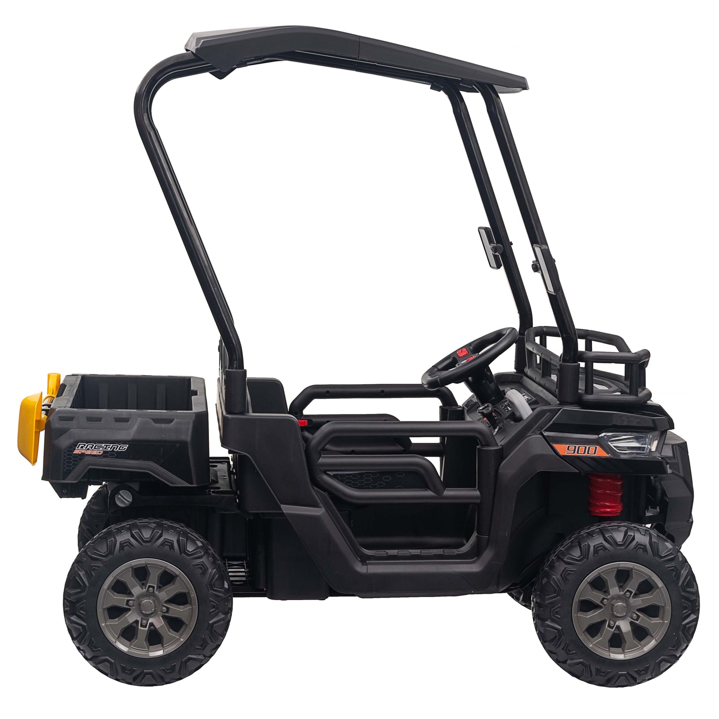 24V Powered Ride on Dump Truck with Remote Control, Electric Ride onToy w/ 2 Seater