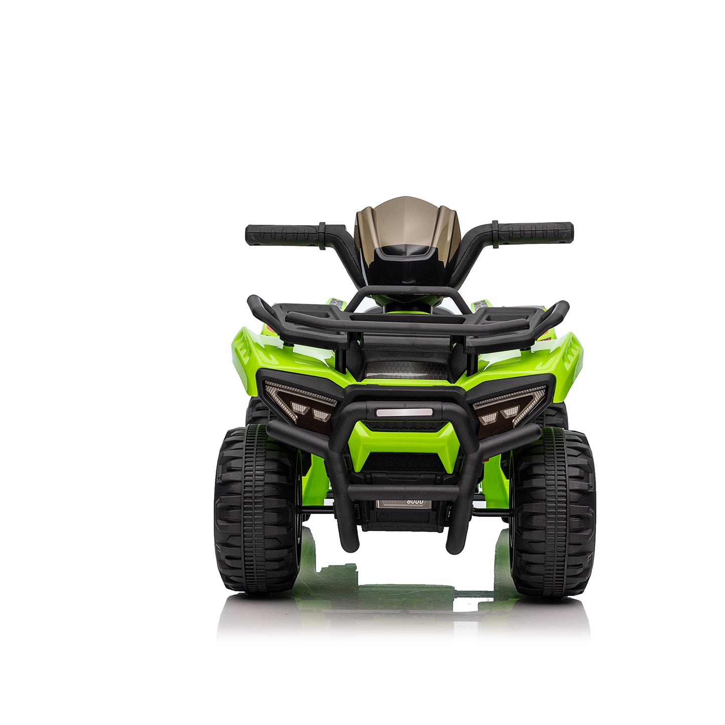 6V Kids Ride On ATV 4-Wheeler Quad Toy with Spring Suspension, 4.5AH Battery Powered Electric Car w/ MP3 Music, USB, Horn for Boys Girls, Green