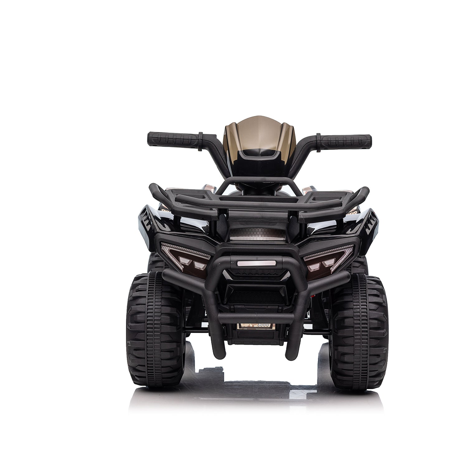 6V Kids Ride On ATV 4-Wheeler Quad Toy with Spring Suspension, 4.5AH Battery Powered Electric Car w/ MP3 Music, USB, Horn for Boys Girls, Black