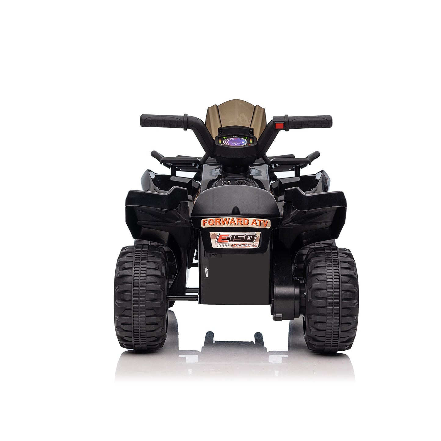 6V Kids Ride On ATV 4-Wheeler Quad Toy with Spring Suspension, 4.5AH Battery Powered Electric Car w/ MP3 Music, USB, Horn for Boys Girls, Black