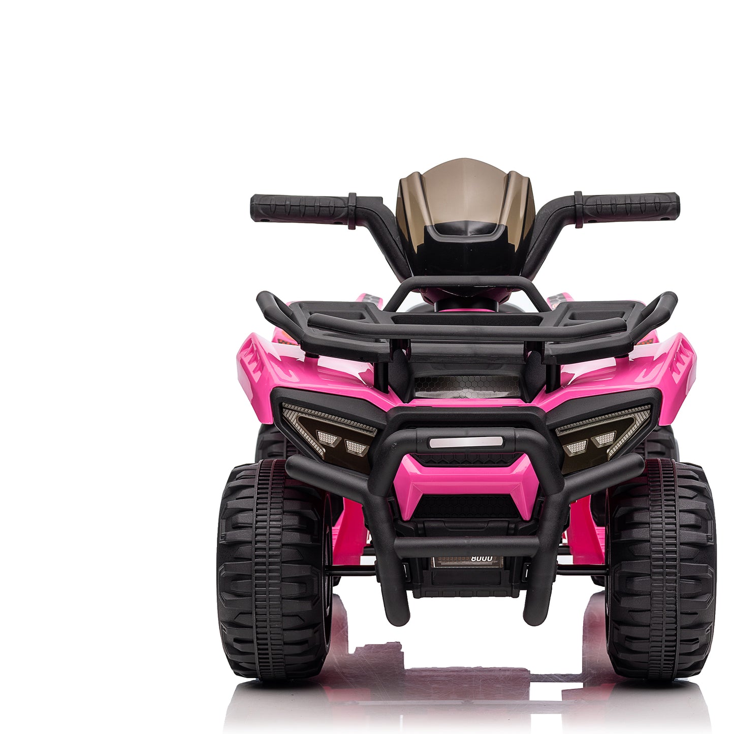 6V Kids Ride On ATV 4-Wheeler Quad Toy with Spring Suspension, 4.5AH Battery Powered Electric Car w/ MP3 Music, USB, Horn for Boys Girls, Pink