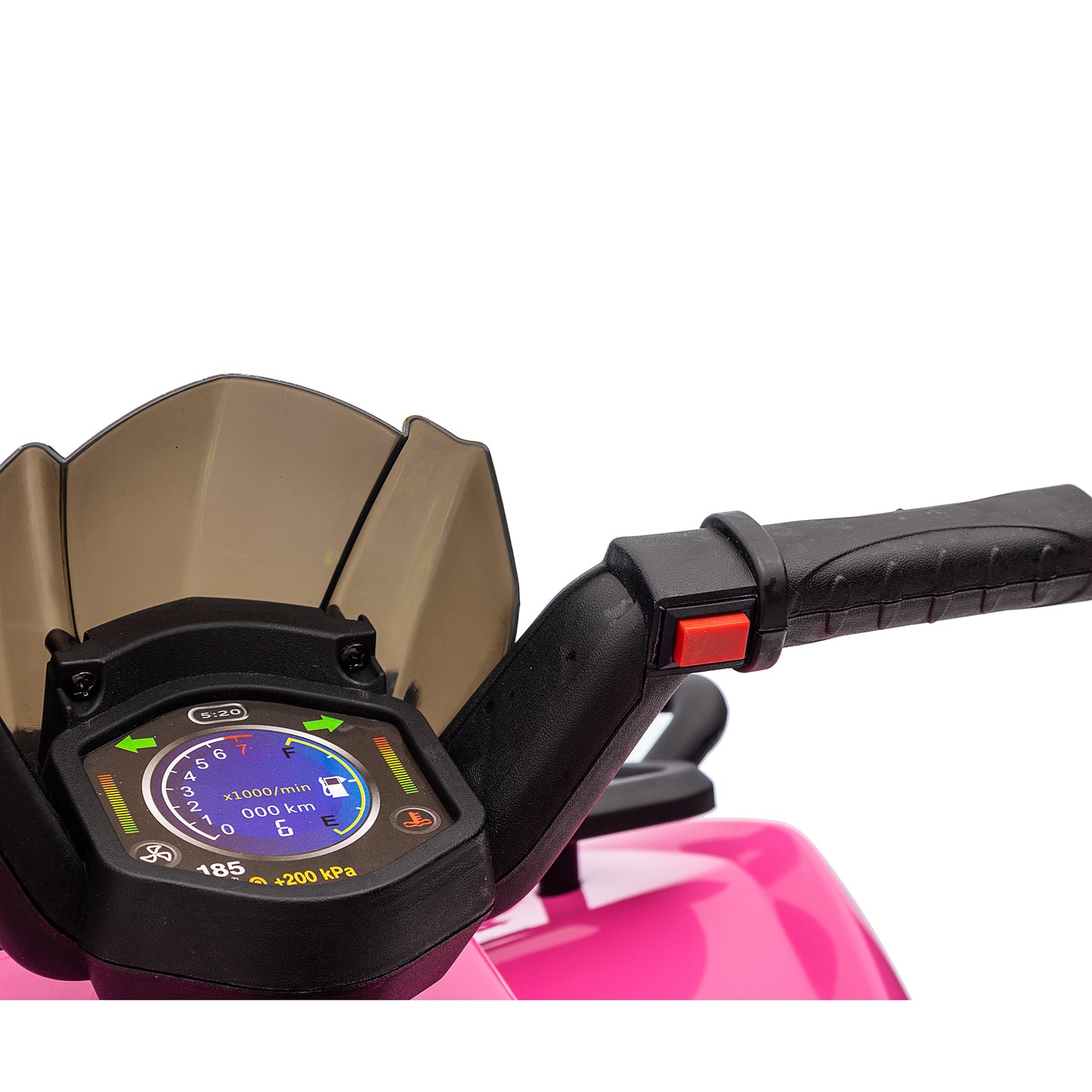 6V Kids Ride On ATV 4-Wheeler Quad Toy with Spring Suspension, 4.5AH Battery Powered Electric Car w/ MP3 Music, USB, Horn for Boys Girls, Pink