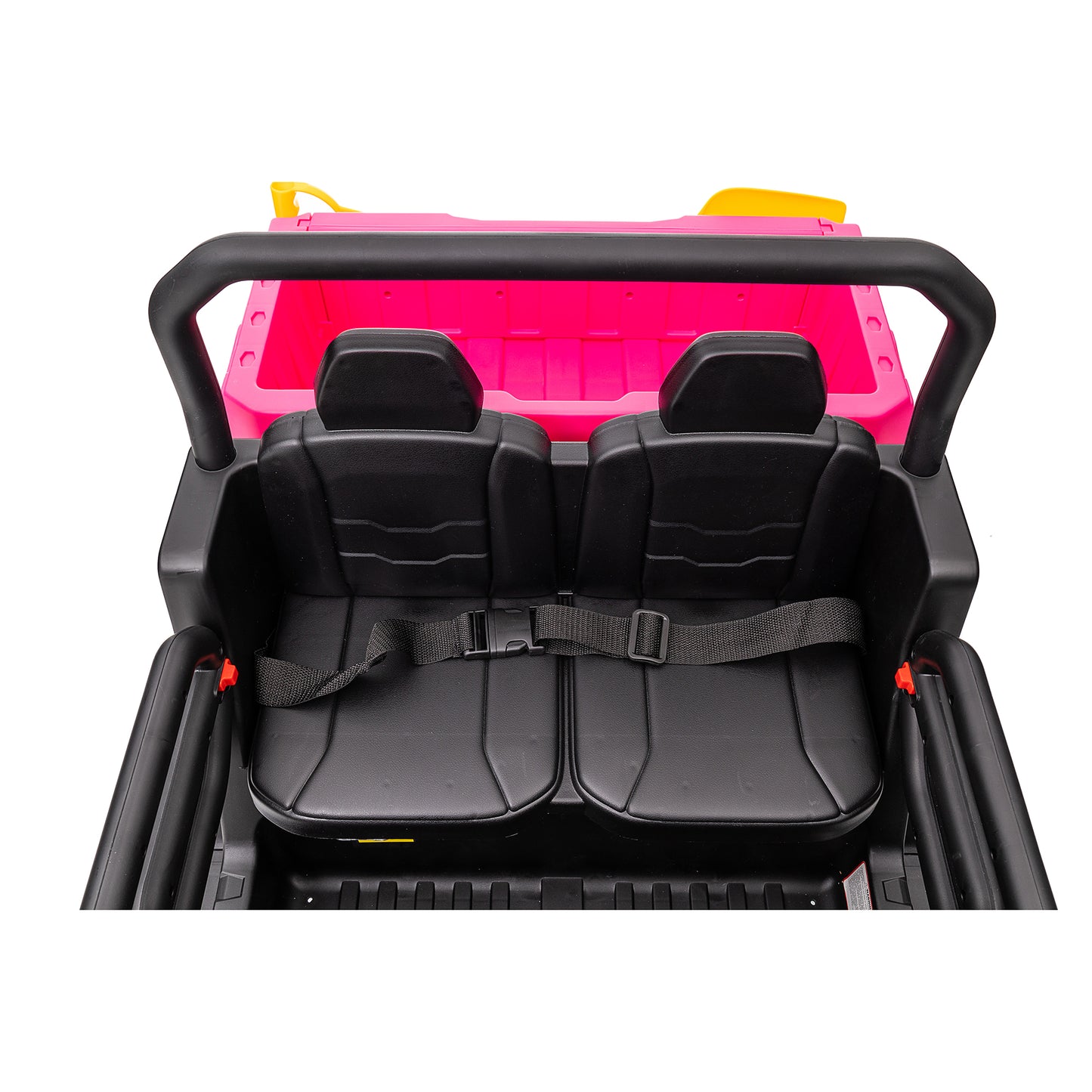 Joyracer 24 Volt Ride on Toys with Remote Control, 2-Seater Battery Powered Tractor Wheeler Electric Car for Toddlers, Motorized Vehicle w/ Tippable Trailer, Music - Pink030