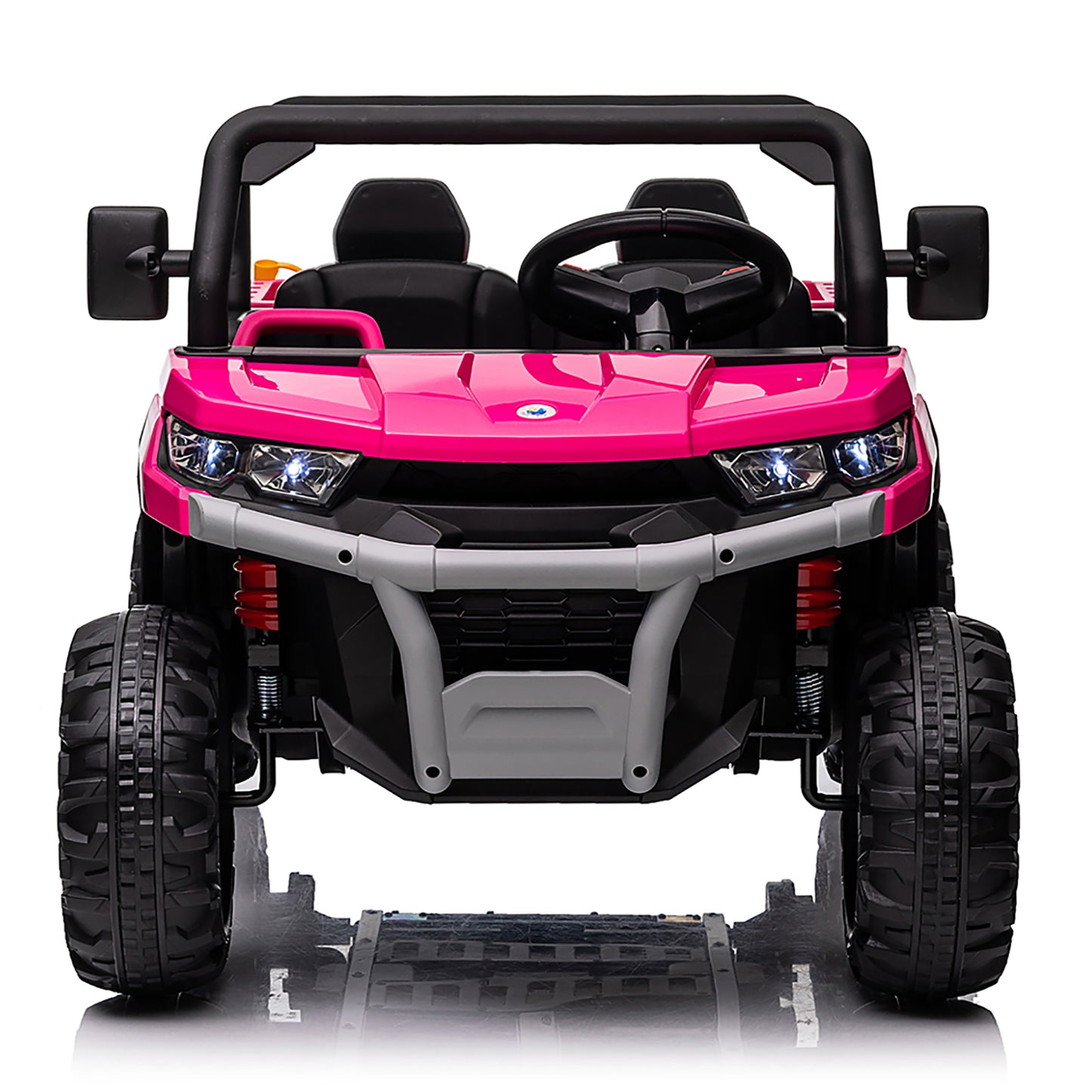 Joyracer 24 Volt Ride on Toys, 2 Seater Ride on Dump Truck for Big Kids with Trailer Remote Control, Pink-623b
