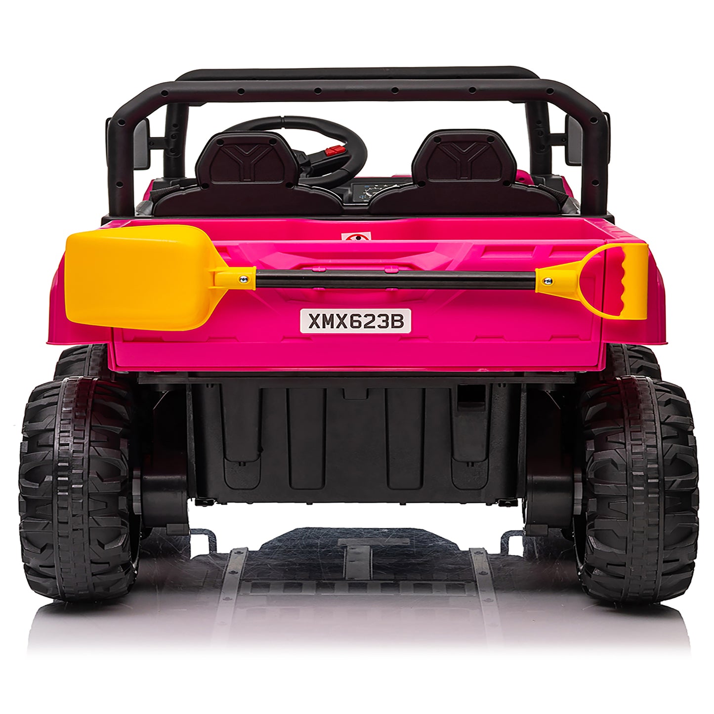 Joyracer 24 Volt Ride on Toys, 2 Seater Ride on Dump Truck for Big Kids with Trailer Remote Control, Pink-623b