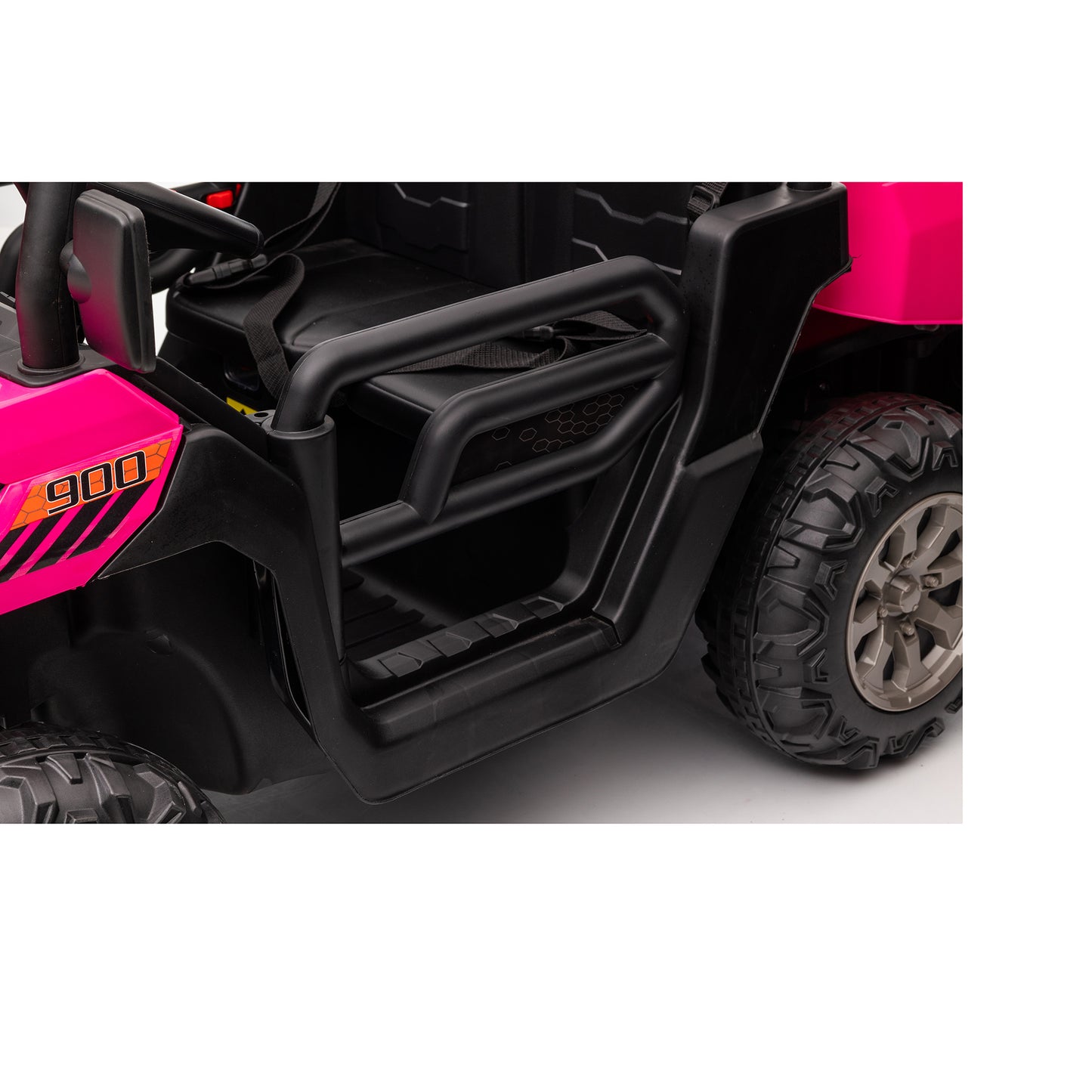 24V Kids Ride on Dump Tractor with Remote Control, 2 Seater Ride On Truck Car w/ 4x75W Motor, Electric Powered 6 Wheels w/ Tipping Bucket Trailer, Shovel, Spring Suspension, Bluetooth Music, Black