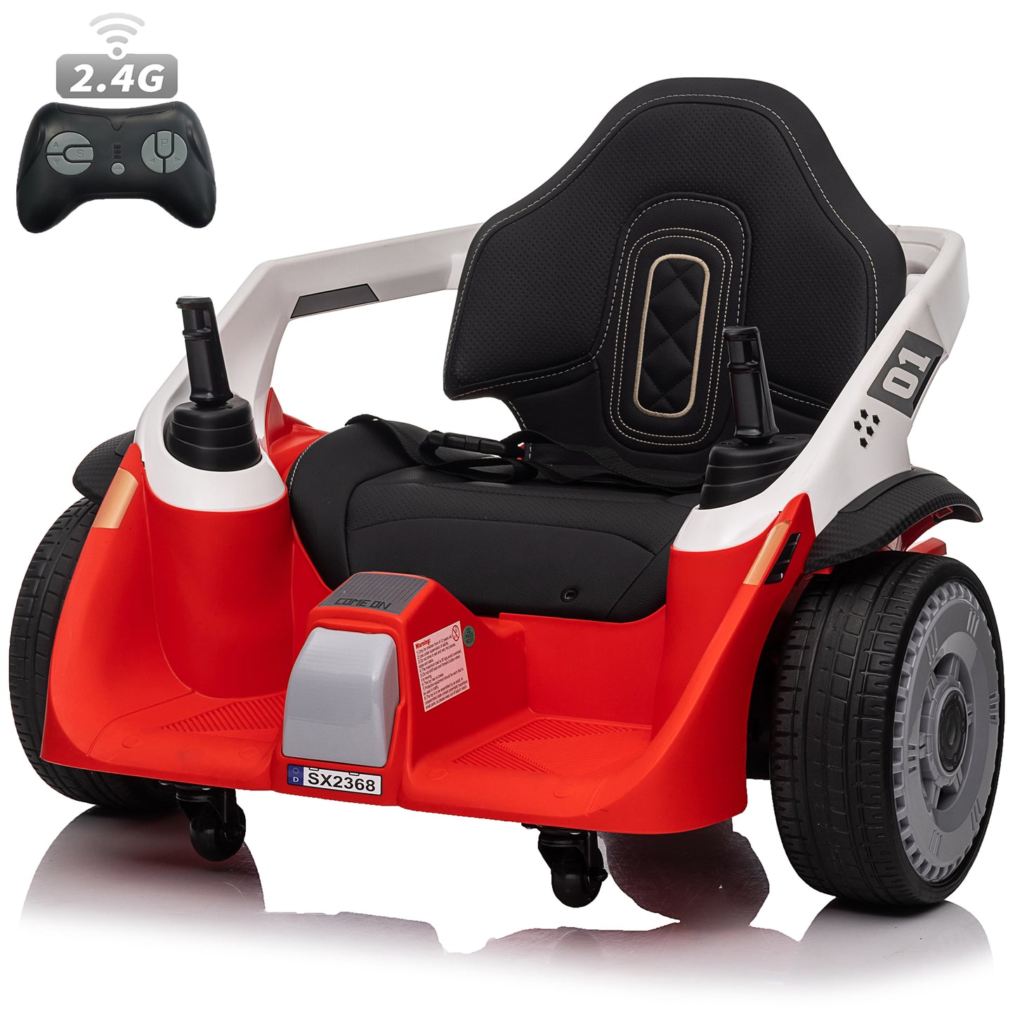 Joyracer 12V Bumper Car for Kids with Remote Control, 3 Speeds, 12V Ride on Toys with Volume Adjustable, Bluetooth Music, 1.86MPH Max