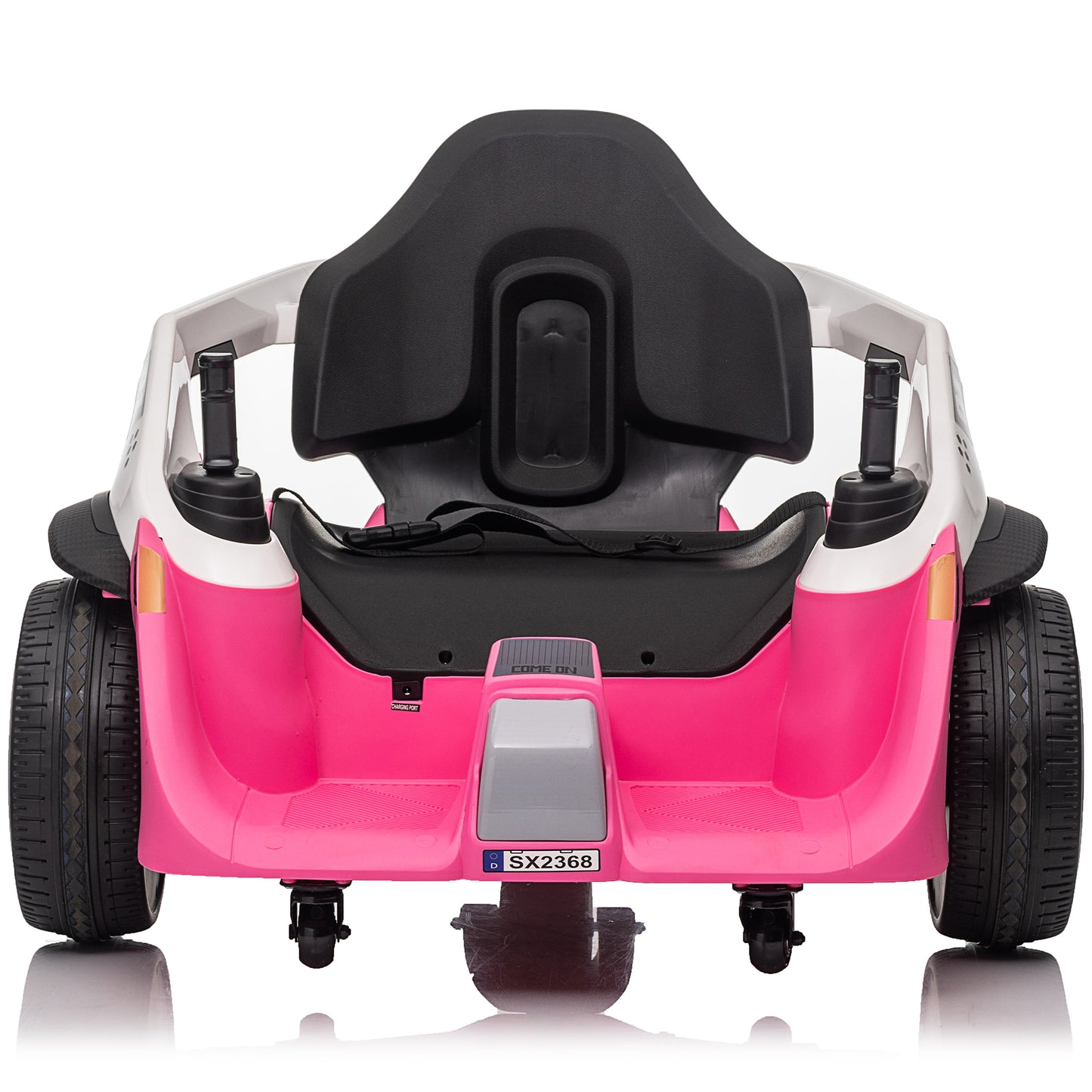 24V Bumper Car with Remote, 2*100W Electric Ride on Toy for Big Kids, 360° Spin, EVA Wheels, Pink, Red, Blue, Green