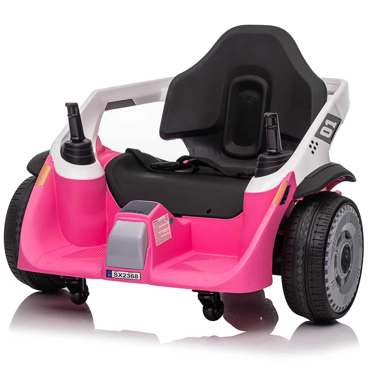 Joyracer 24V Bumper Car for Kids with Remote Control, 3 Speeds, 24 Volt Ride on Toys Electric Car with Volume Adjustable, Music, Bluetooth, MP3, Horn