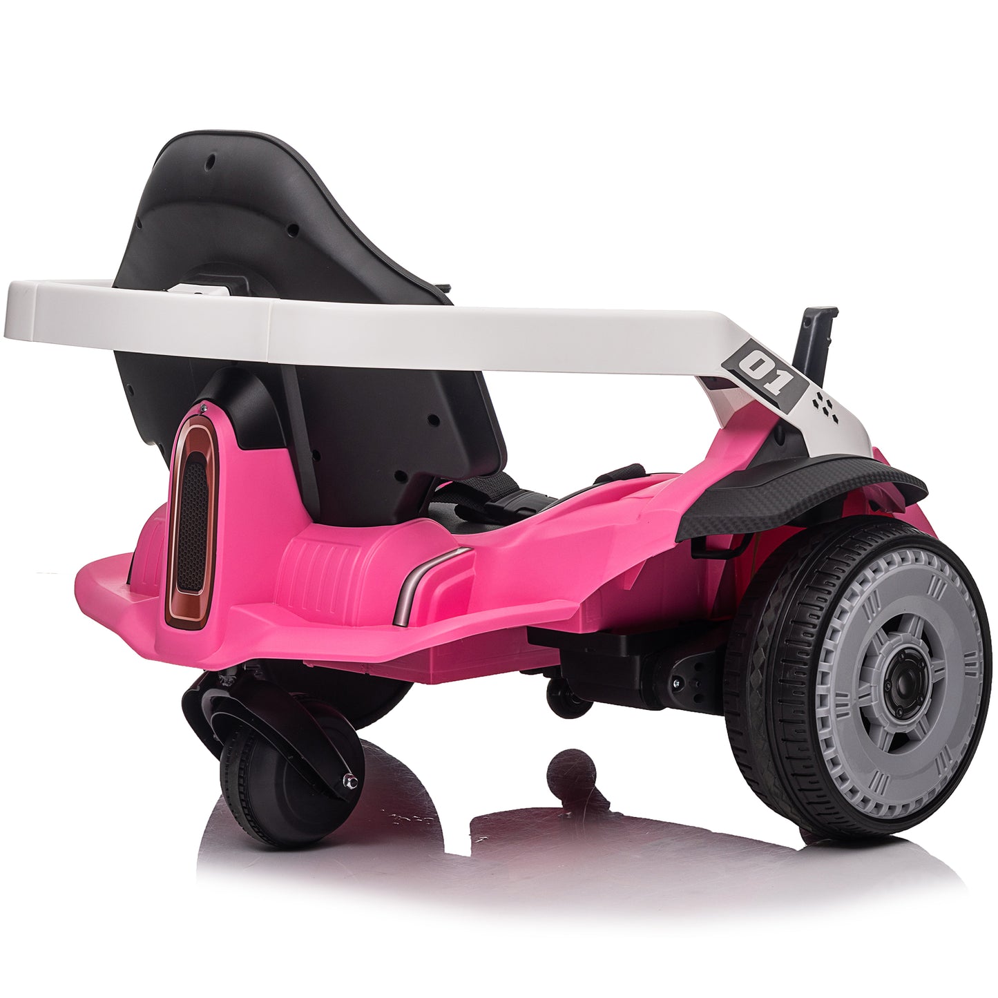 24V Bumper Car with Remote, 2*100W Electric Ride on Toy for Big Kids, 360° Spin, EVA Wheels, Pink, Red, Blue, Green
