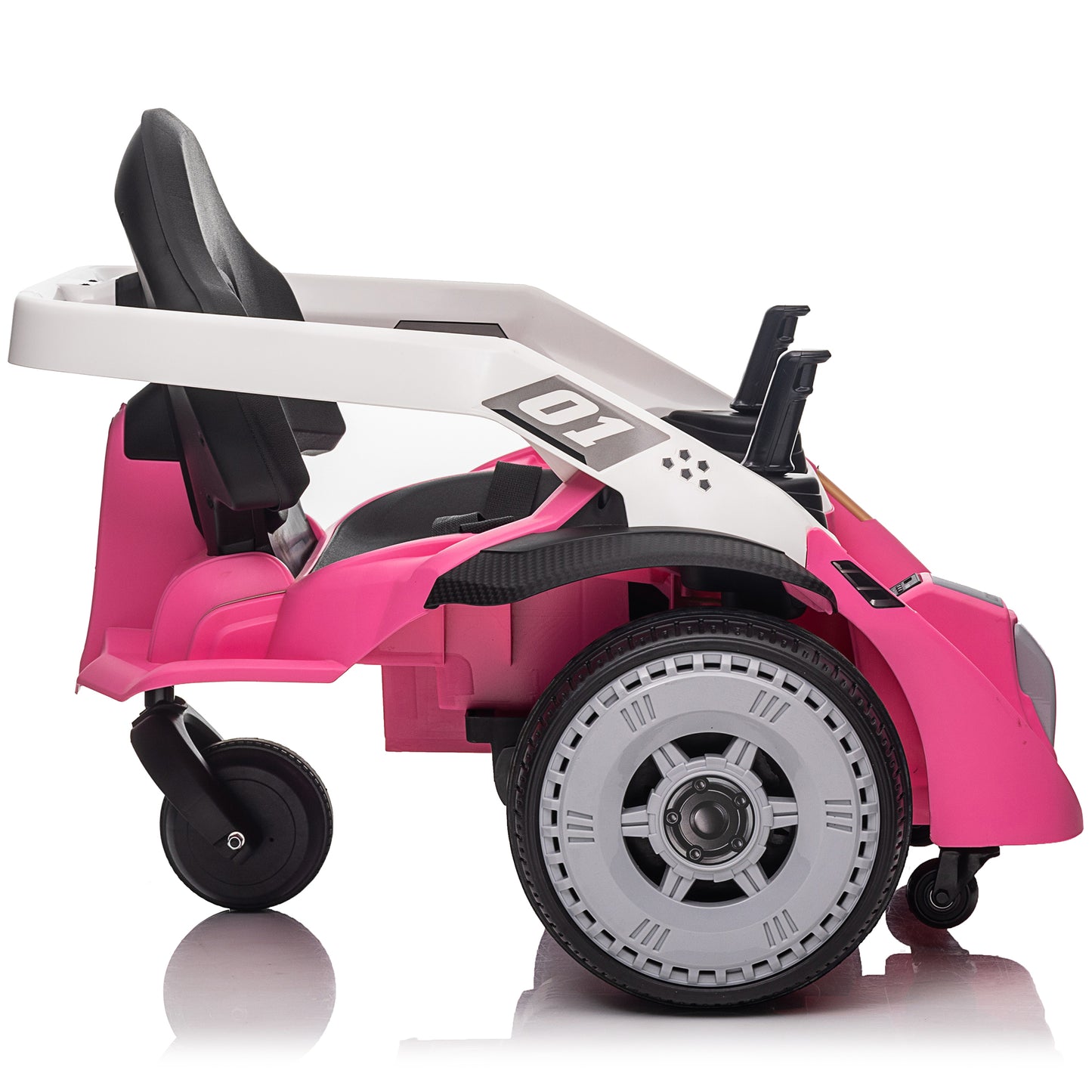 24V Bumper Car with Remote, 2*100W Electric Ride on Toy for Big Kids, 360° Spin, EVA Wheels, Pink, Red, Blue, Green