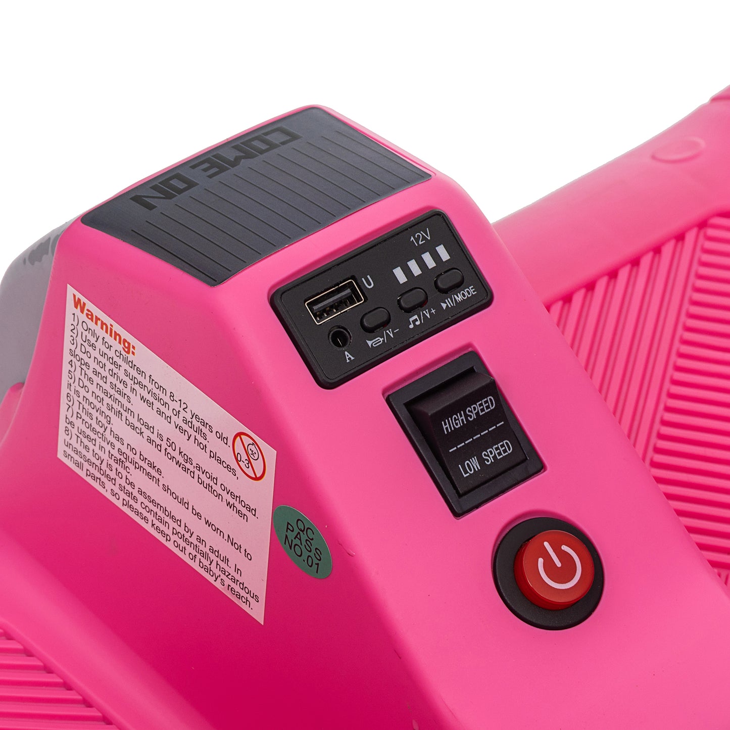 24V Bumper Car with Remote, 2*100W Electric Ride on Toy for Big Kids, 360° Spin, EVA Wheels, Pink, Red, Blue, Green