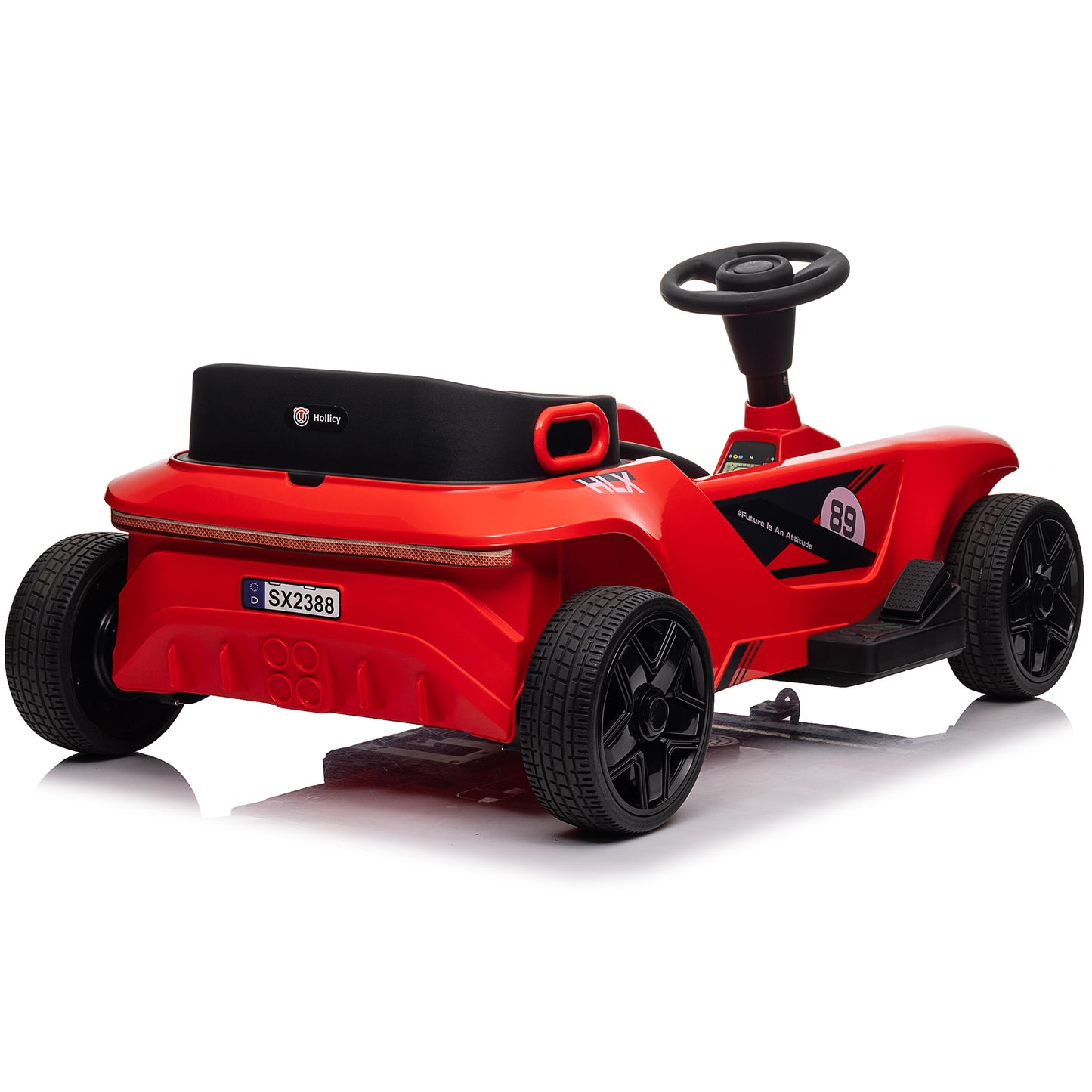 24 Volt Ride on Parent-Child Car, 2 Seater Kids Ride on Toys w/ Remote Control, RedA-2388