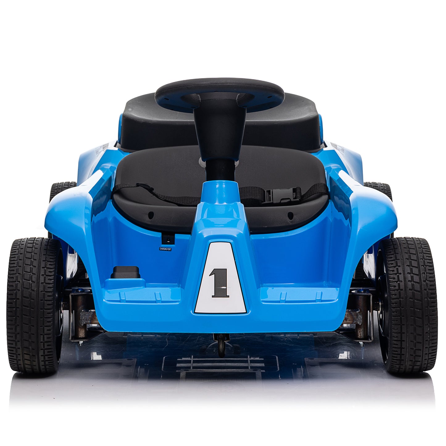 Kids 2 Seater 24V Ride on Toys with Remote Control, 2x200W Parent-Child Car, 10AH Battery Powered Ride on Drift Car, 3-Speed Family Car w/ EVA Wheels, Bluetooth Music, Horn, MP3, Age 2+, Blue-2388