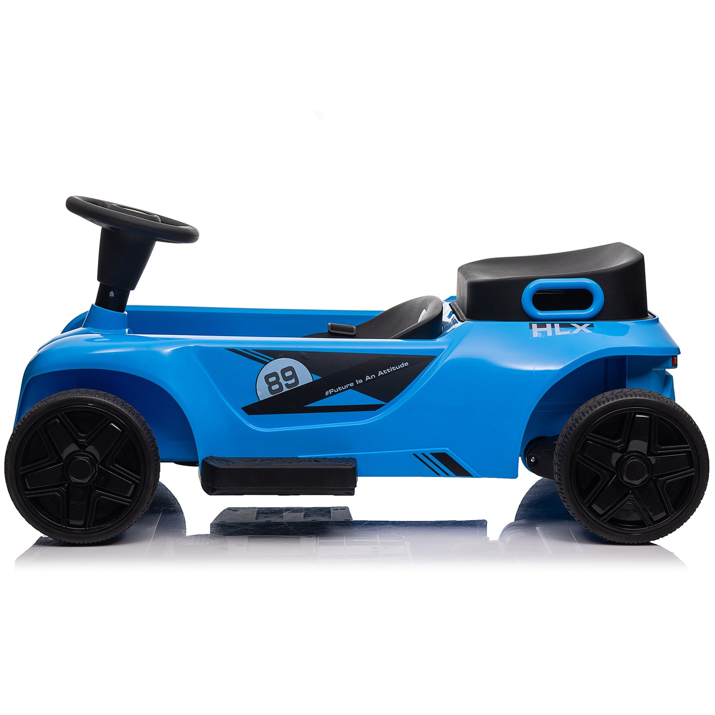 24 Volt Ride on Parent-Child Car, 2 Seater Kids Ride on Toys w/ Remote Control, BlueA-2388